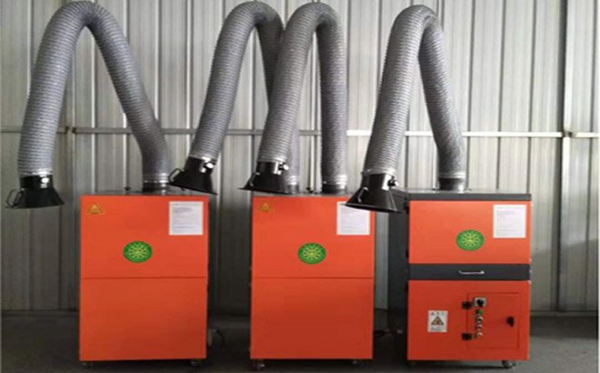 天津某工厂定制两台焊接除尘器已发货